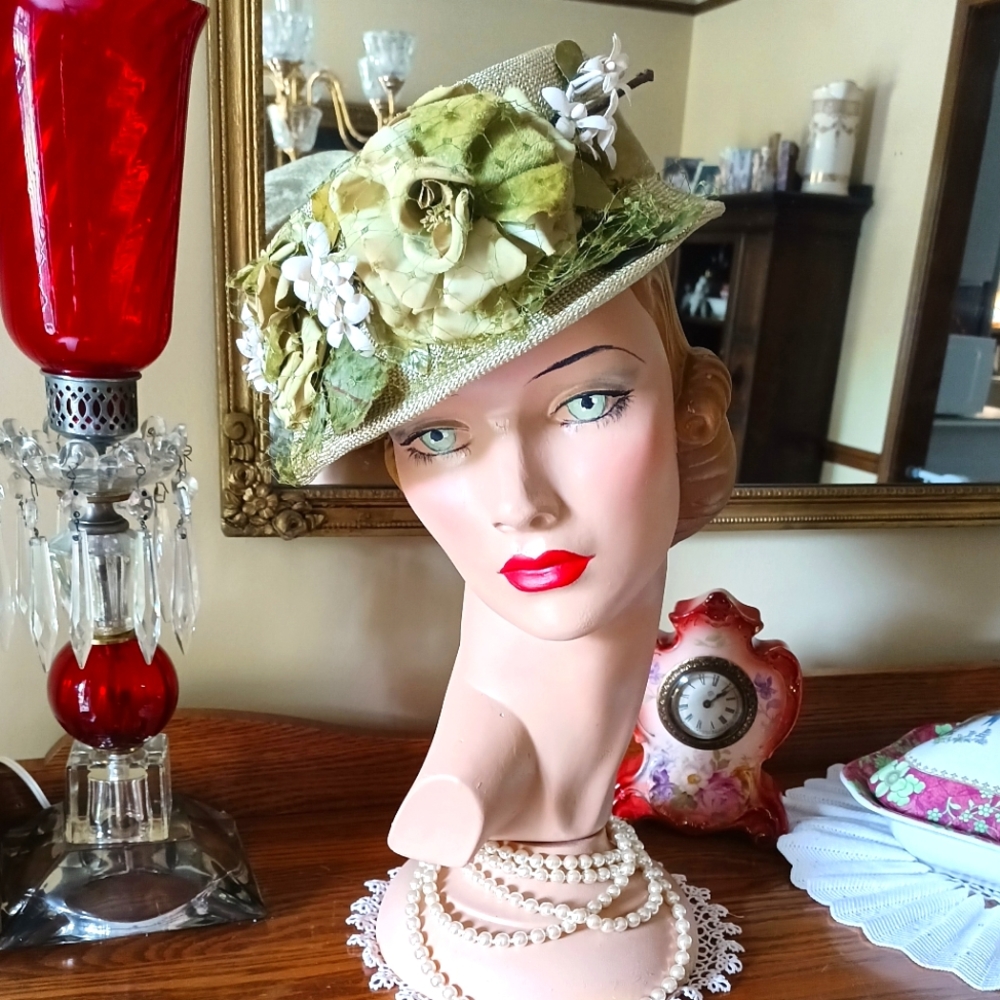 STUNNING VTG "ELIZABETH" RICH'S INC. HAT! - Picture 4 of 16